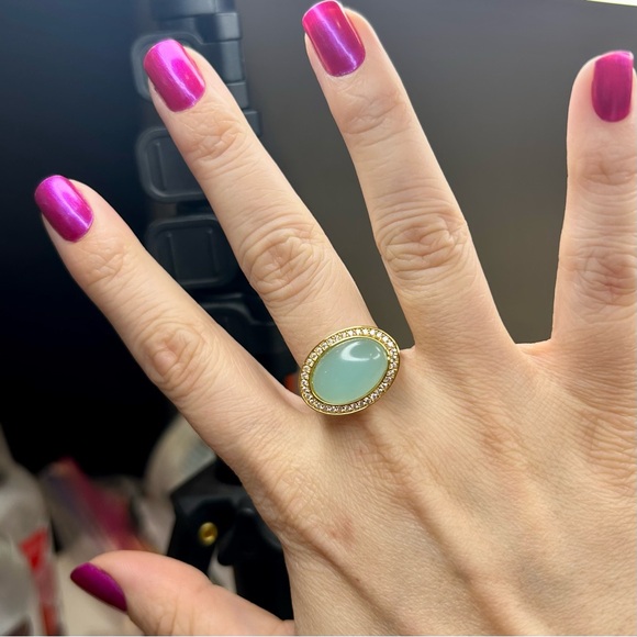 NWT Aquamarine Oval Ring - Picture 3 of 9